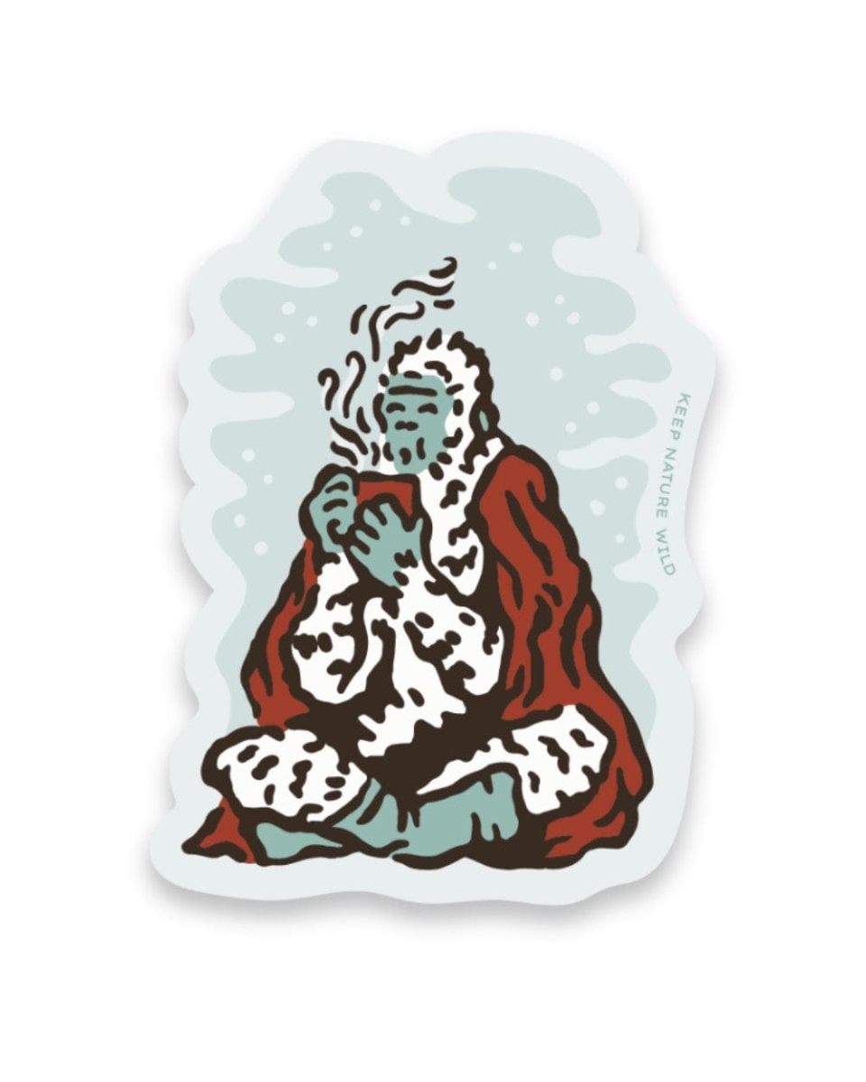 666739 Squatch Winter Cozy Sticker