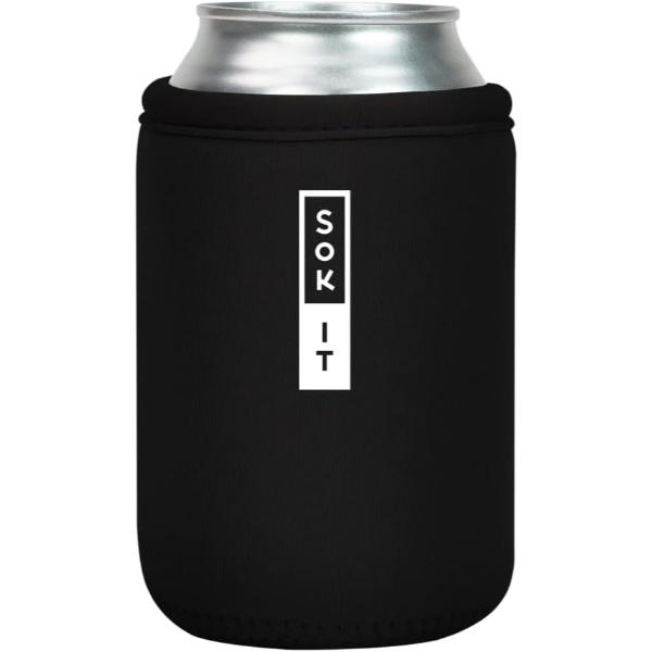 Picture of Sok-It 122319 12 oz Can Sok Sleeve for Beer & Soda Insulated Neoprene Cover, Black