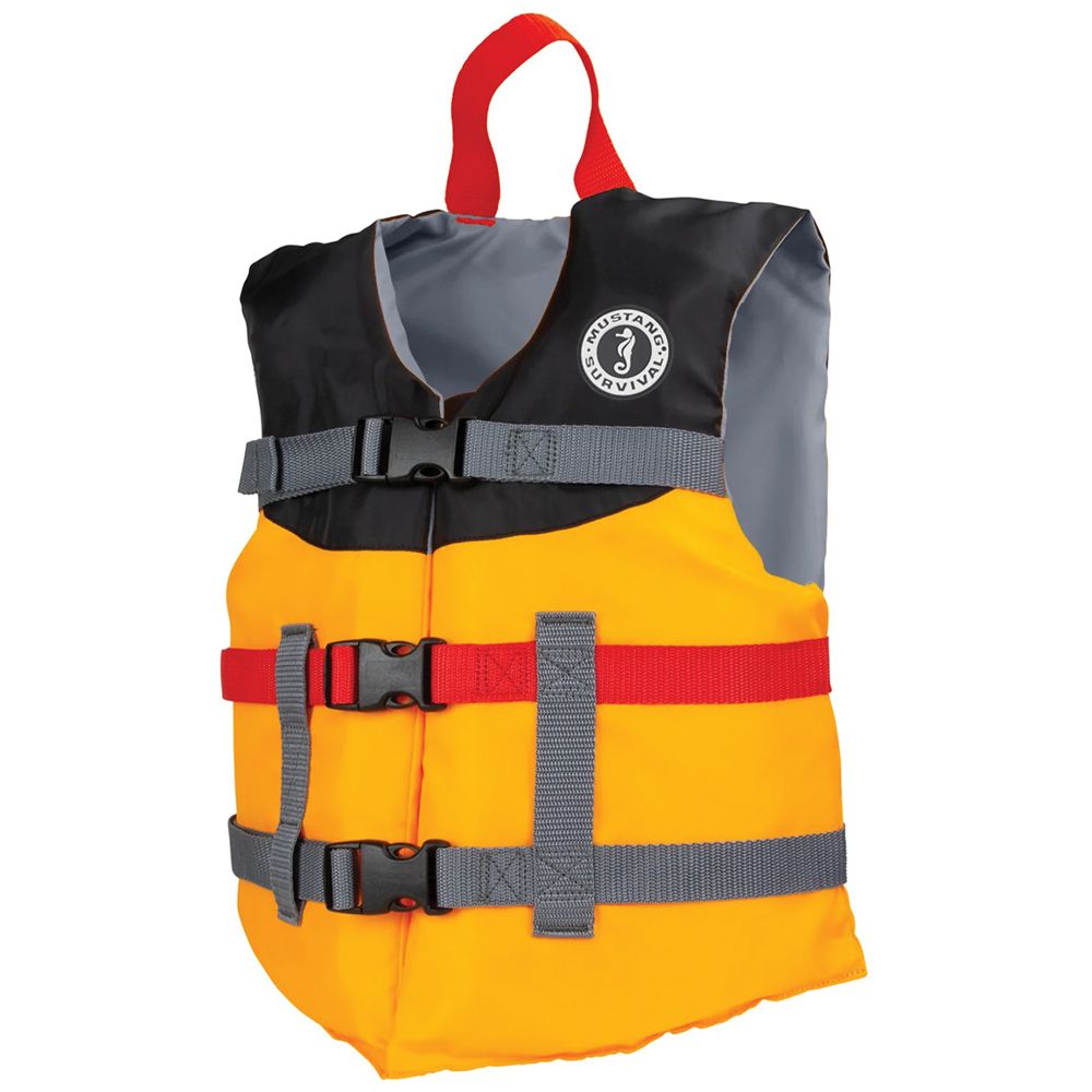 Picture of Mustang Survival 796183 Youth Livery Foam Vest - Mango Black