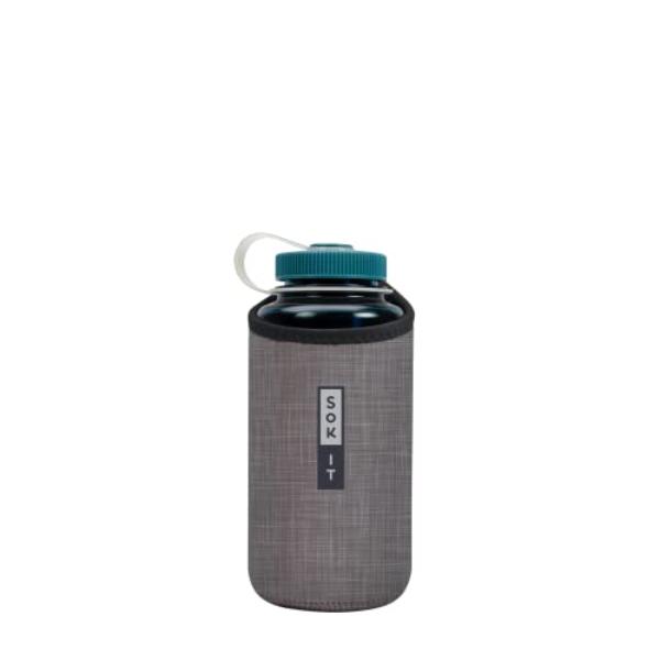Picture of Sok-It 122307 32 oz Botl Sok Water Bottle Sleeve Insulated Neoprene Cover, Anthracite