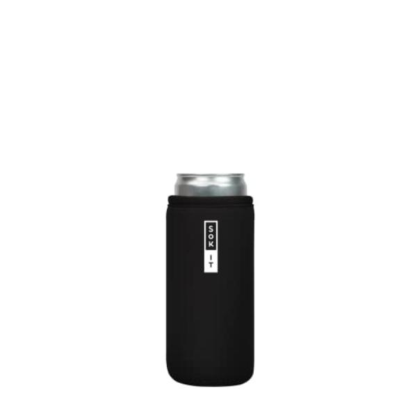 Picture of Sok-It 122318 12 oz Can Sok Sleeve for Beer & Soda Insulated Neoprene Cover, Black