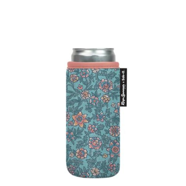 Picture of Sok-It 122324 12 oz Can Slim Sok Sleeve for Beer & Soda Insulated Neoprene Cover, Reyn Spooner Wild Flowers