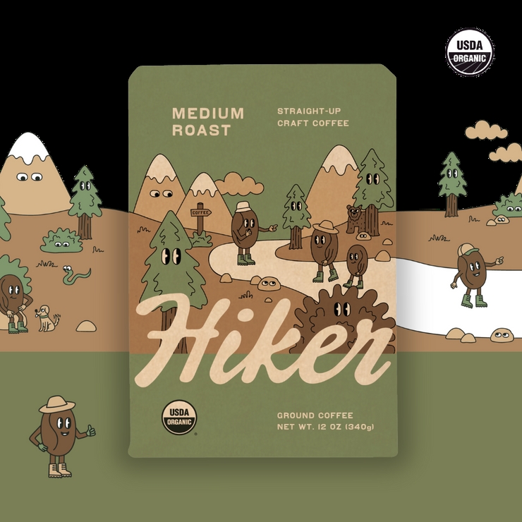 Picture of Hiker 537062 12 oz Bag Medium Roast Coffee