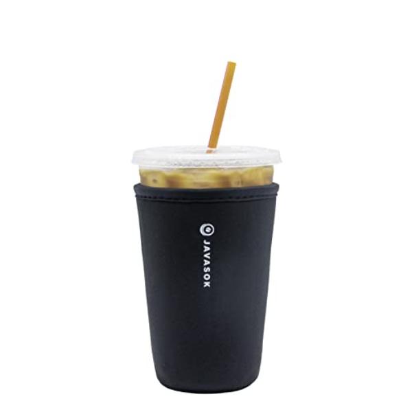 Picture of Sok-It 122311 22-28 oz Java Sok Iced Coffee & Cold Soda Insulated Neoprene Cup Sleeve, Black - Medium