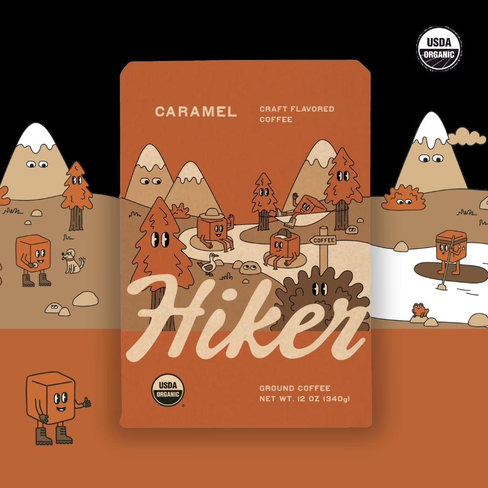Picture of Hiker 537058 12 oz Bag Caramel Coffee