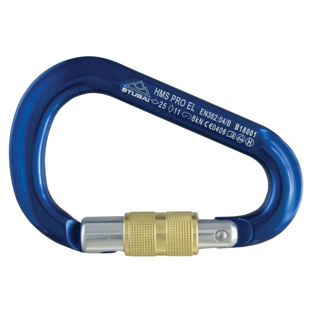 432524 HMS Anodized Screwgate Carabiner, Blue