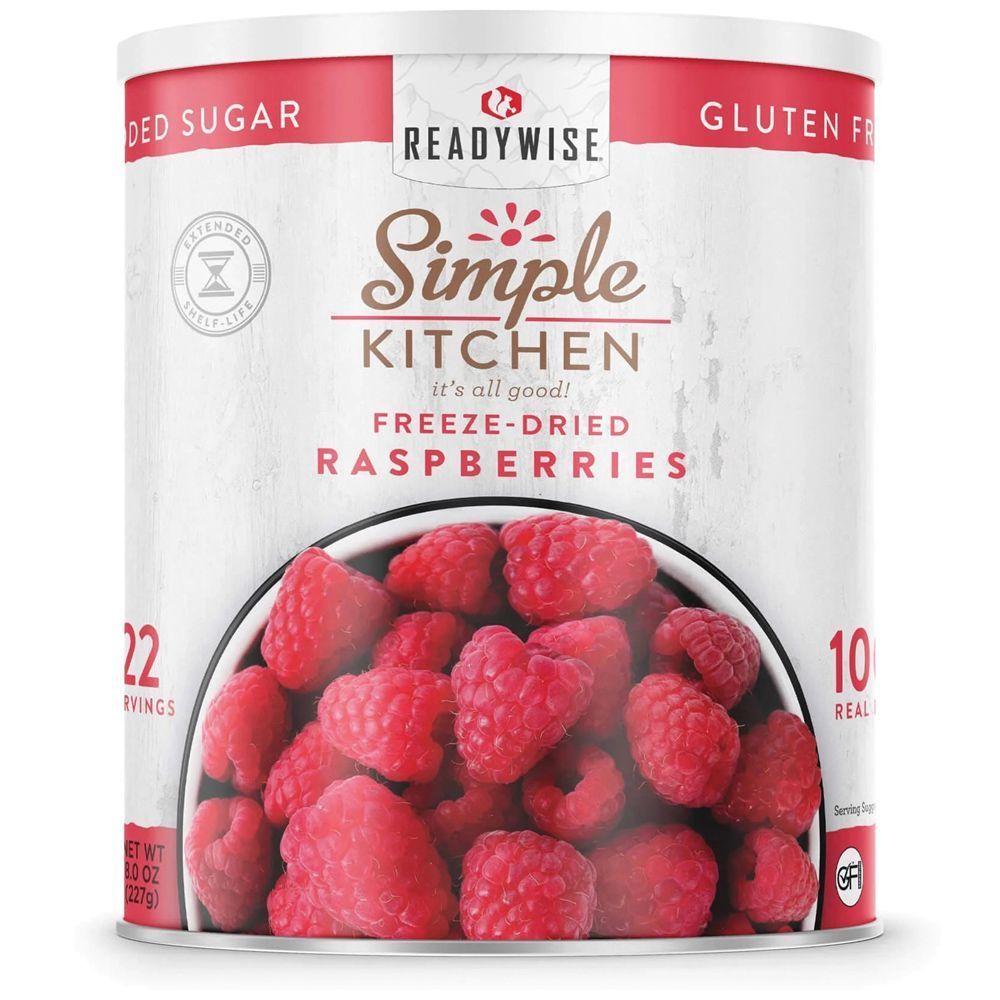 ReadyWise Simple Kitchen Freeze-Dried Raspberries - 22 Serving Can