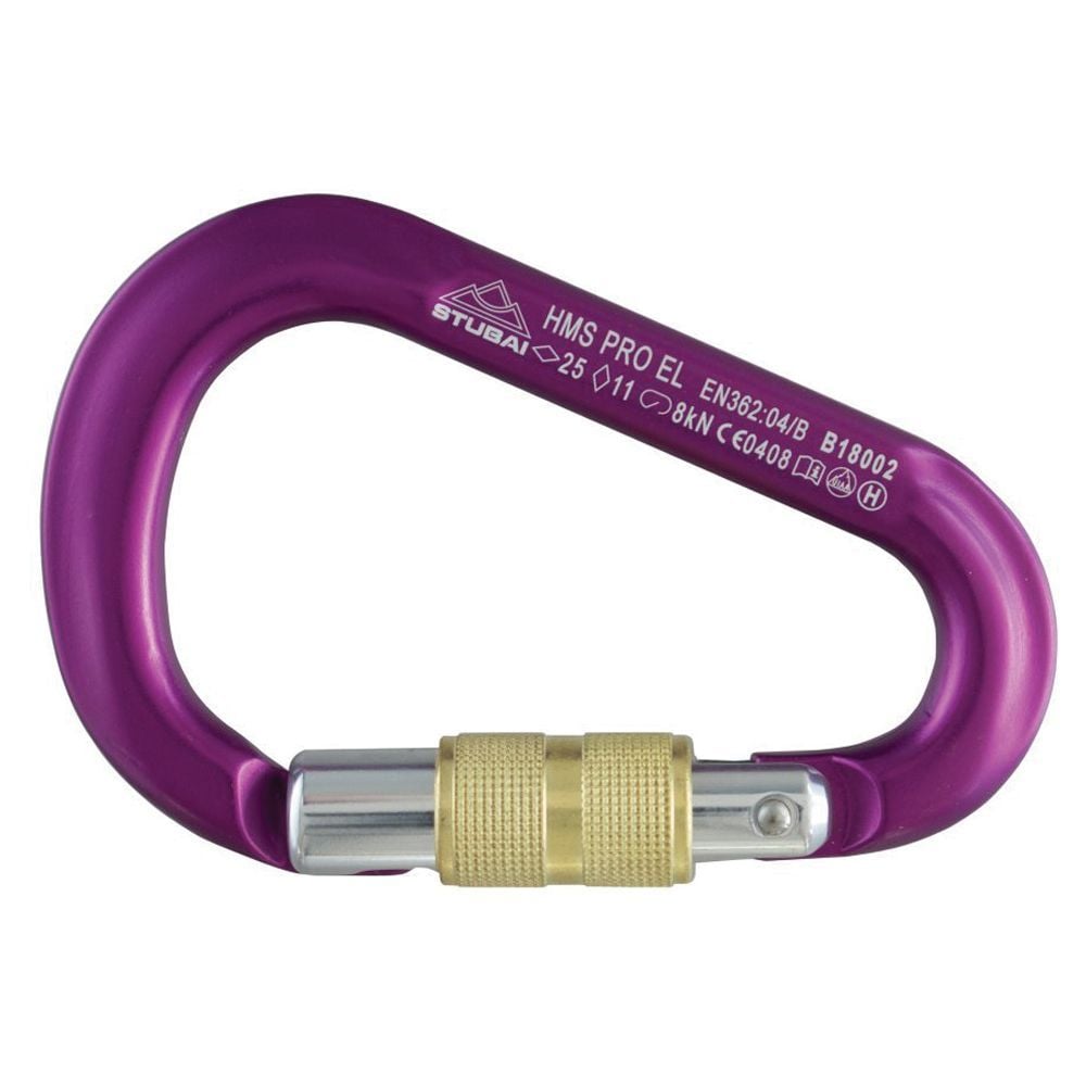432517 HMS Anodized Screwgate Carabiner, Violet
