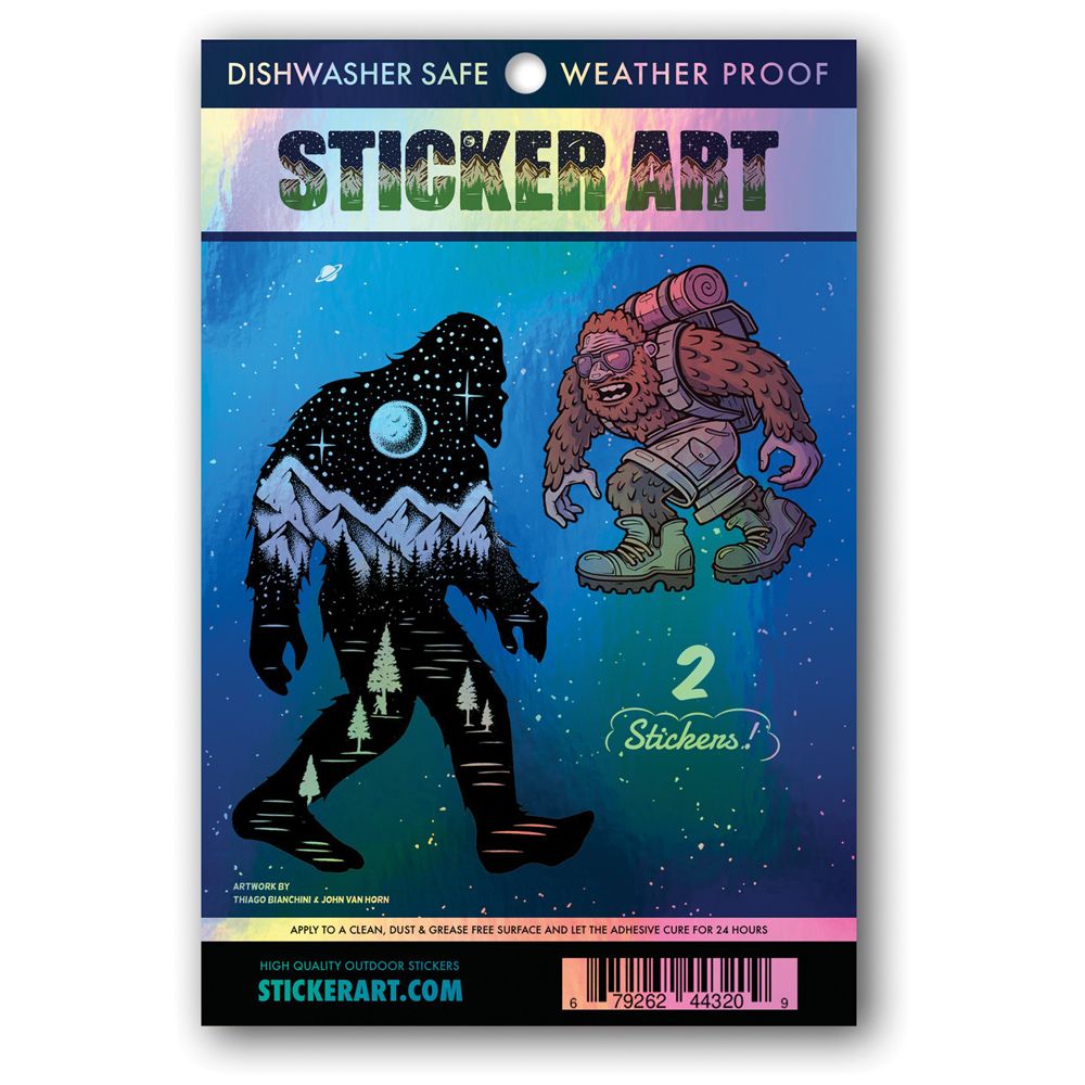 777530 2 Sasquatch Holographic Sticker