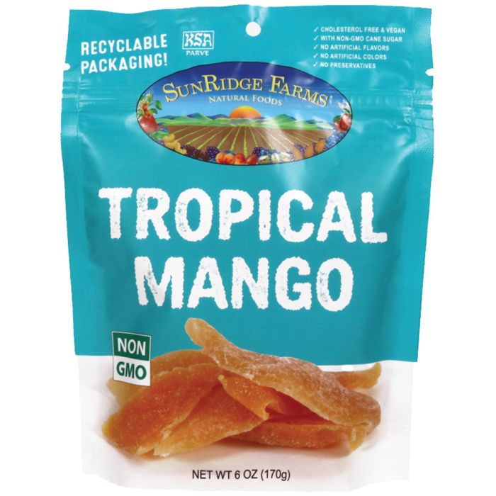Picture of Sunridge Farms 533148 6 oz Mango Spears Cane Sweetened