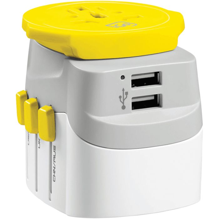 Picture of Go Travel 369734 Worldwide Adaptor Twin USB-A