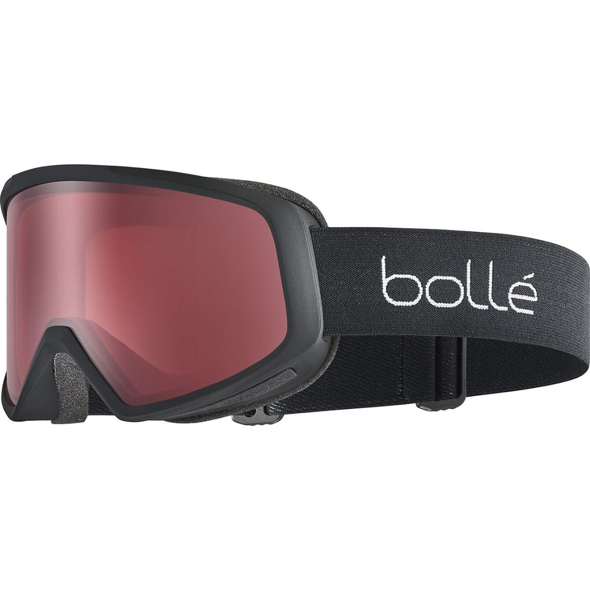 513673 Bedrock Ski Goggle - Black Matte & Vermilion