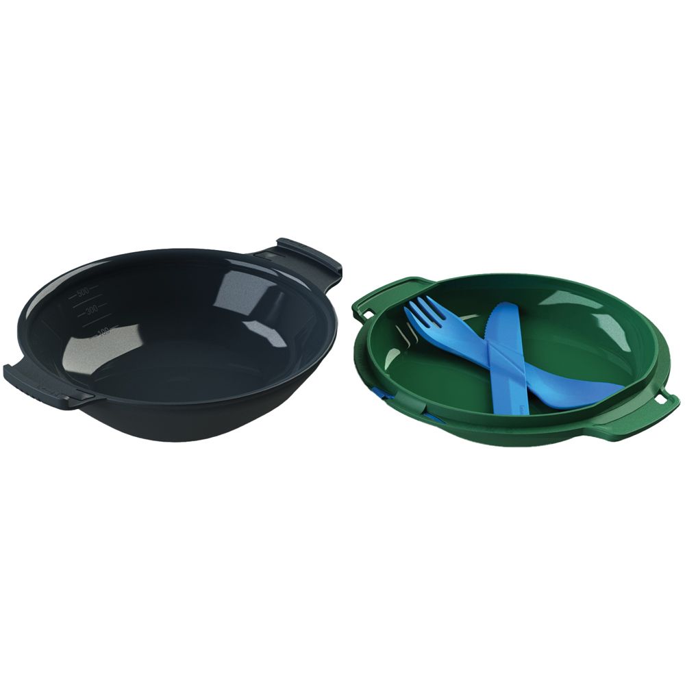 Picture of Humangear 700189 Gokit Plus Light Civilized&#44; Lockable Mess Kit - Charcoal & Green