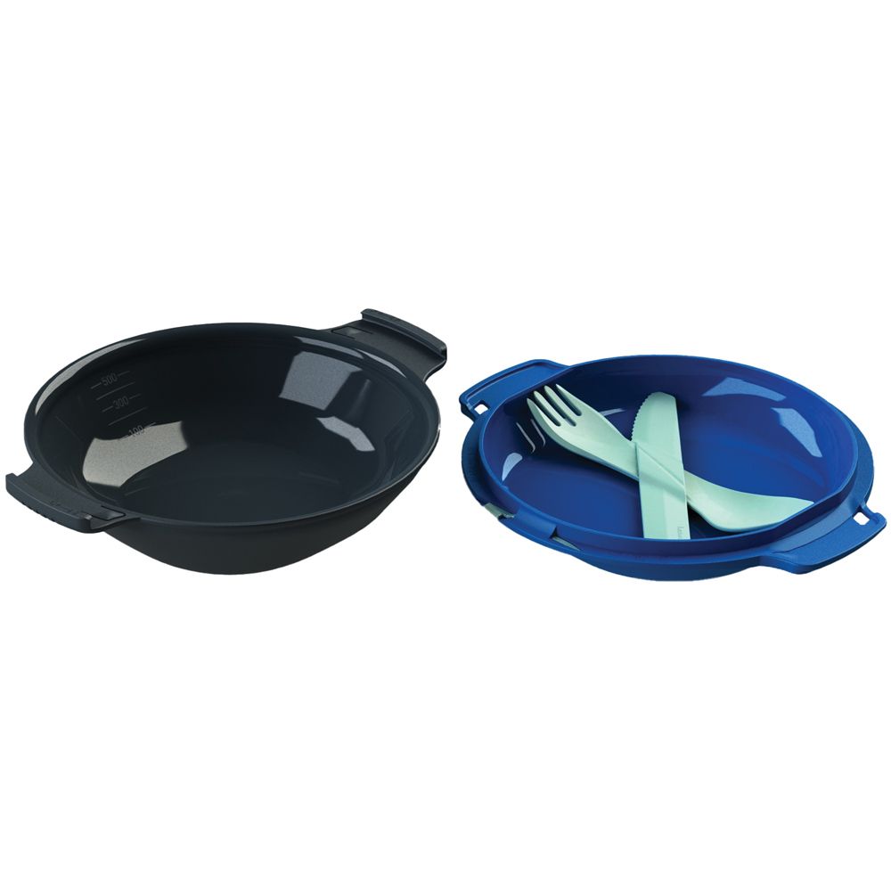 Picture of Humangear 700190 Gokit Plus Light Civilized&#44; Lockable Mess Kit - Charcoal & Blue