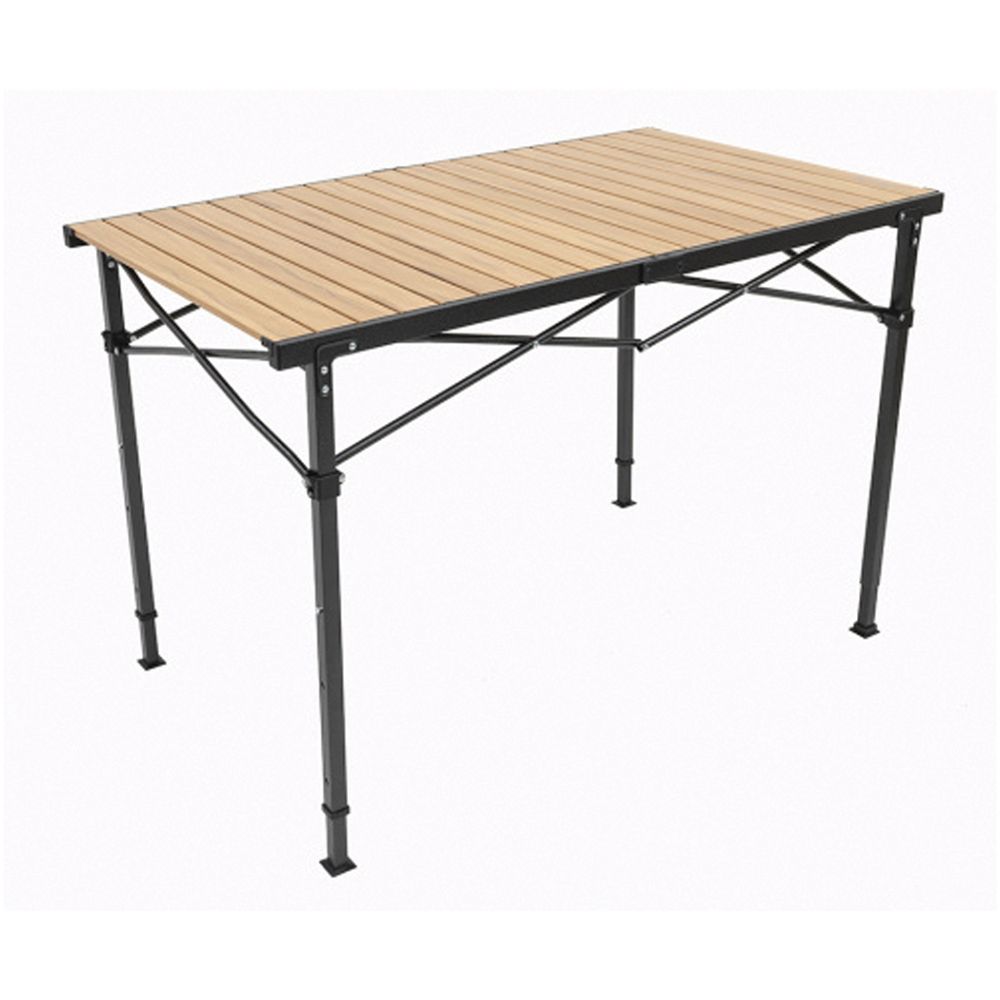 Picture of ALPS Mountaineering 495167 56 x 27.75 x 29-40 in. Grain Overlanding Table - Black & Wood