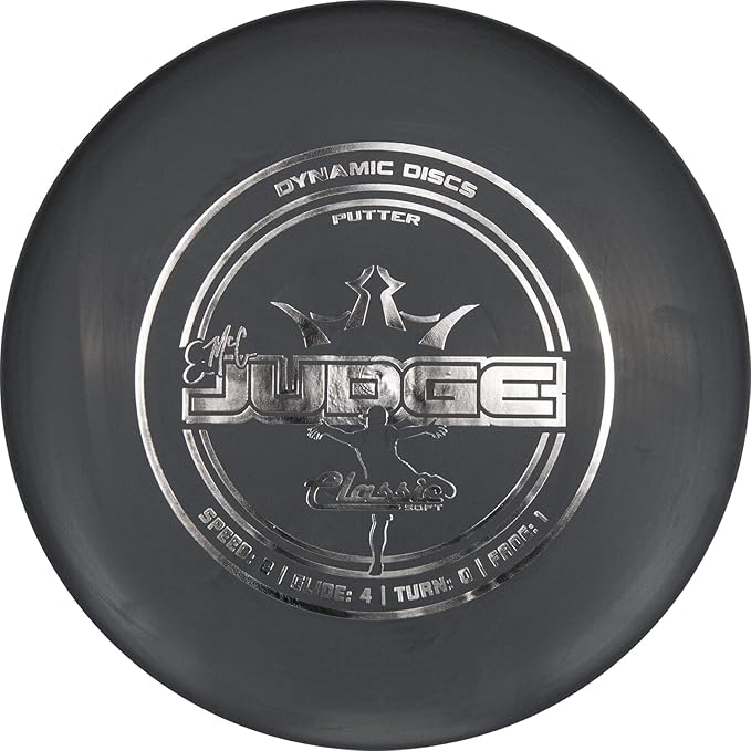 983017 C-LINE MD1 Dynamic Classic Soft EMAC Judge Disc Golf Putter - Ideal for Putts & Approach Shots, Great for Beginners, Black