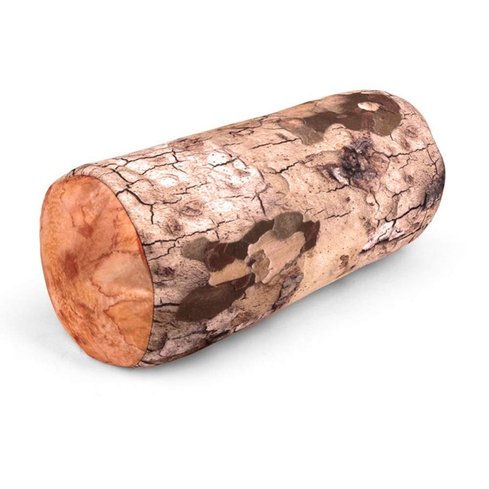 792580 Log Head Rest Platanus - Brown, Gray & White