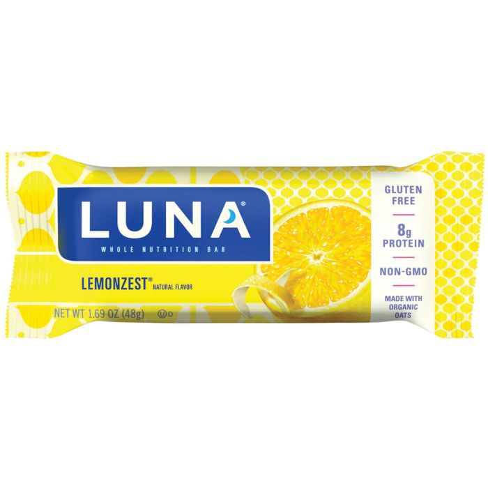 Picture of LUNA Bar 705143 1.69 oz Lemon Zest & Blueberry Bar