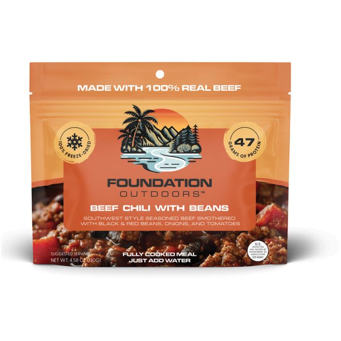 Picture of Foundation Outdoors 134120 4.58 oz Beef Chilli with Beans Meal