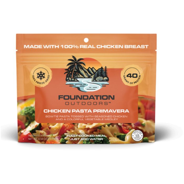 Picture of Foundation Outdoors 134123 4.58 oz Chicken Pasta Primavera Meal