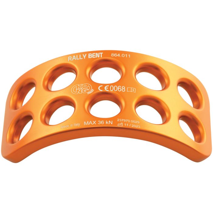 432599 Rally Bent Anchor Plate, Aluminum - Orange
