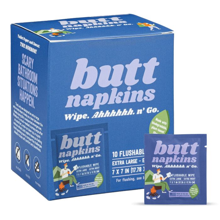 Picture of Butt Napkins 111113 Camping Butt Napkins - Pack of 10
