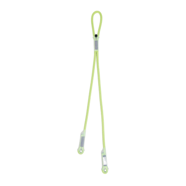 449923 Connecting & Anchoring Device - LIANA V Adjustable Lanyard, 85 & 95 cm - Yellow & Green