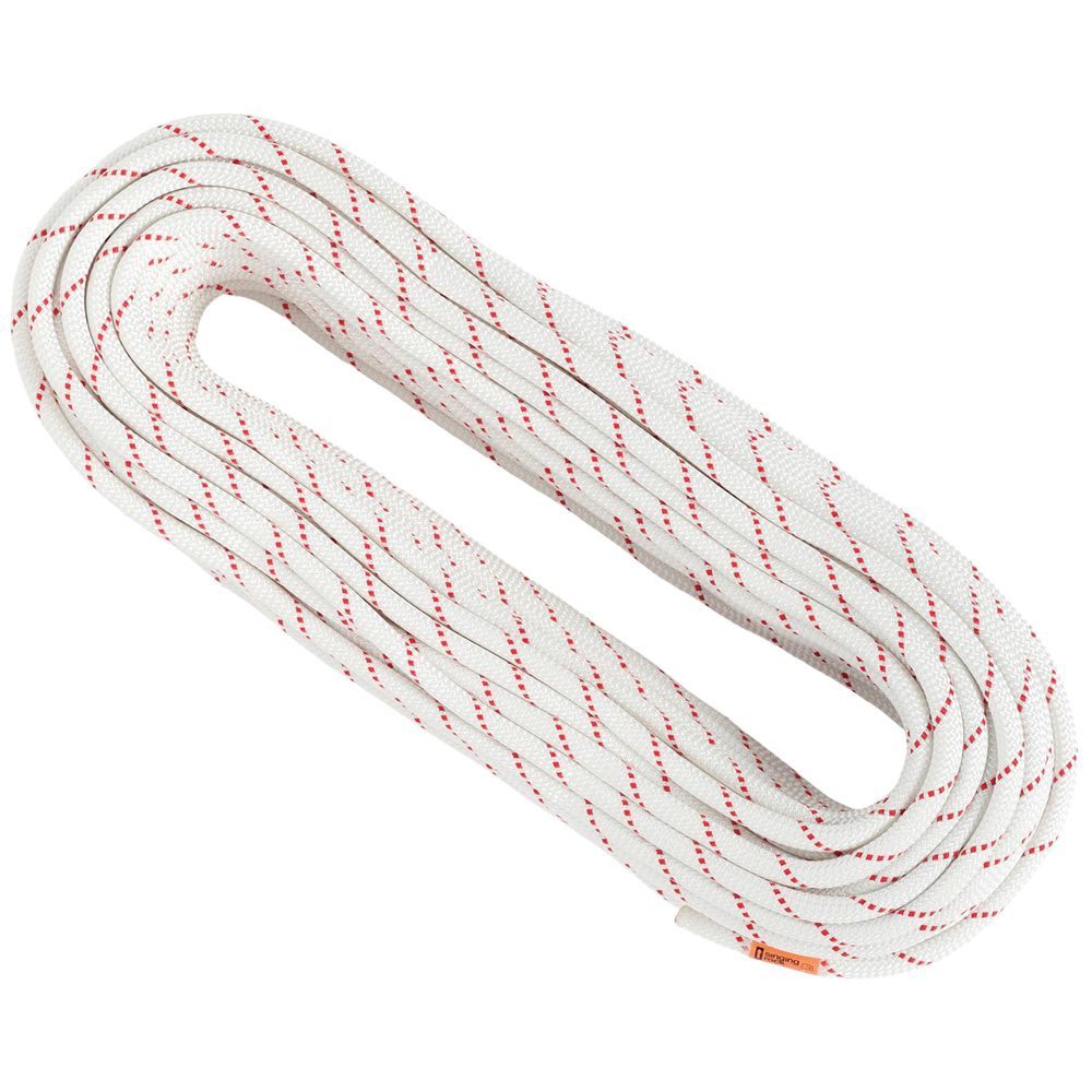 450555 10.5 mm x 600 ft. Semi-Static Rope - White & Red