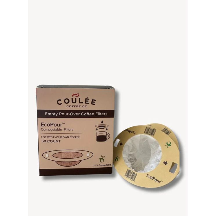 Picture of Coulee Coffee 100679 Empty Eco Pour Filters, Pack of 50