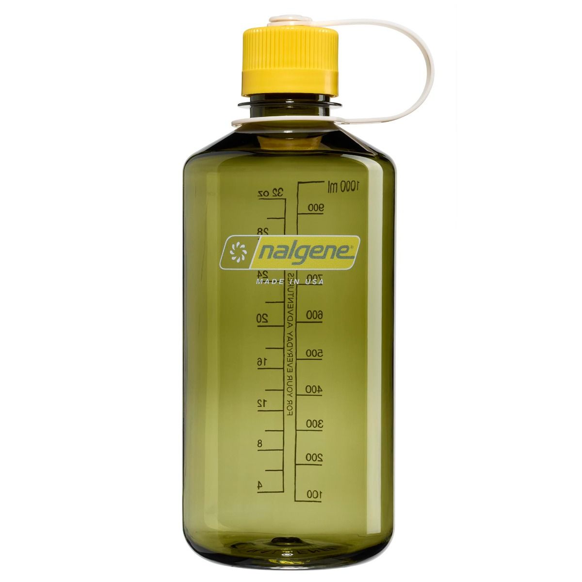 Picture of Nalgene 342925 32 oz Narrow Mouth Sustain Water Bottle - Oil Green