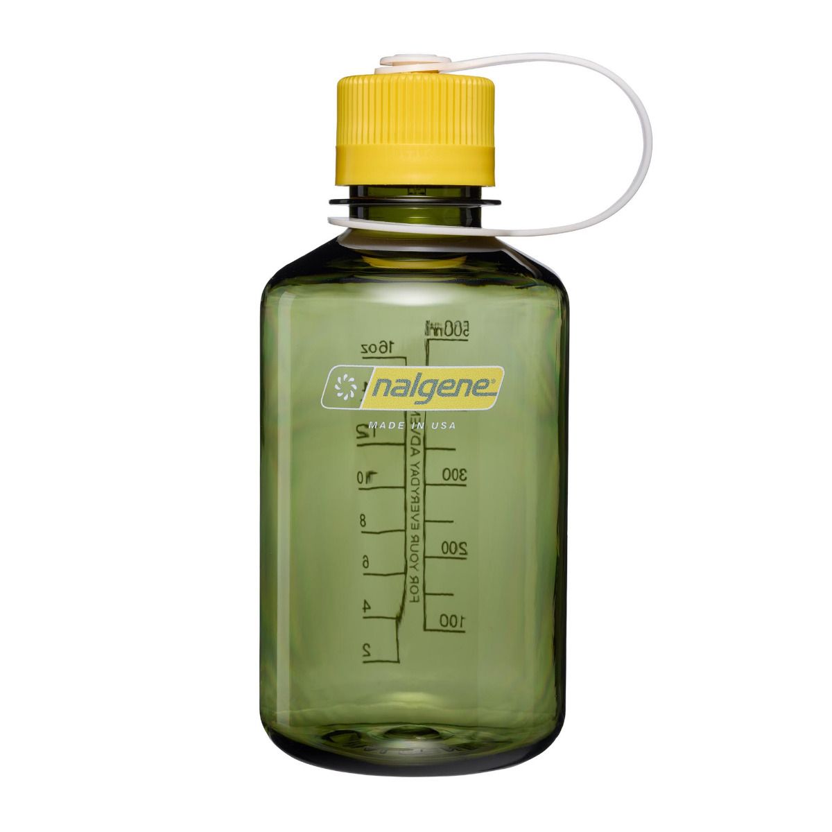 Picture of Nalgene 342935 16 oz Narrow Mouth Sustain Water Bottle, Oil Green Freesia