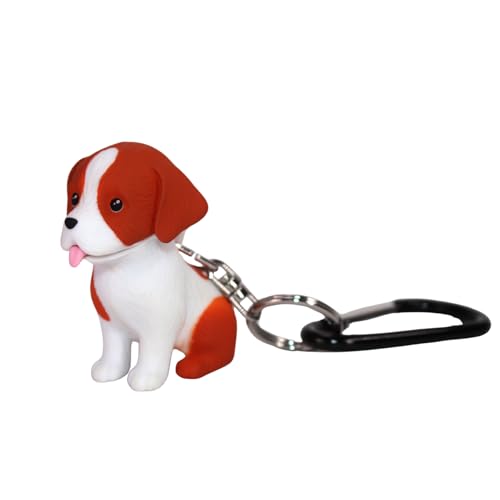 372316 Big Discoveries WildLight Animal Carabiner Flashlight, Brown & White Dog