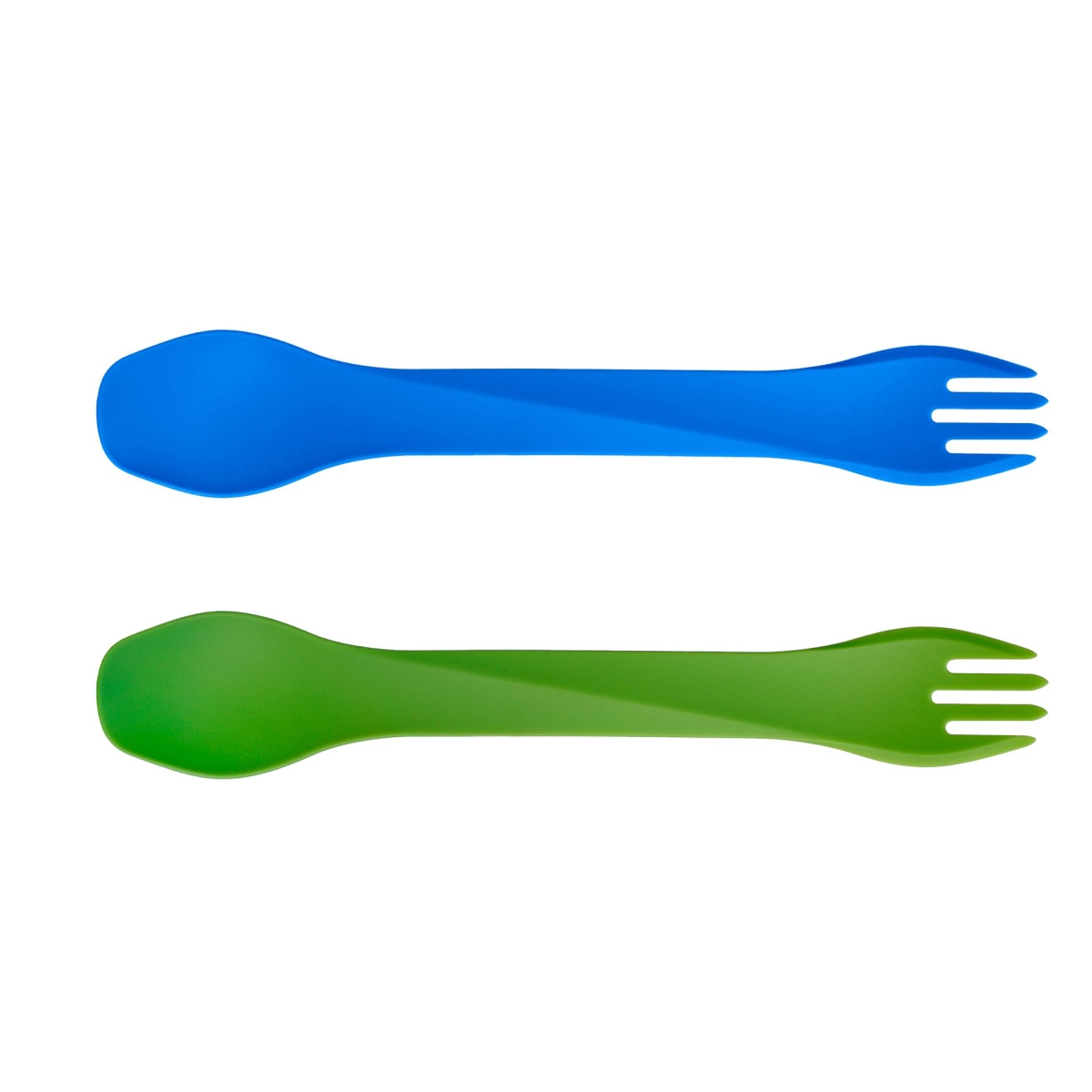 700196 GoBites Bio Uno Long Cutlery, Blue & Green - Pack of 2