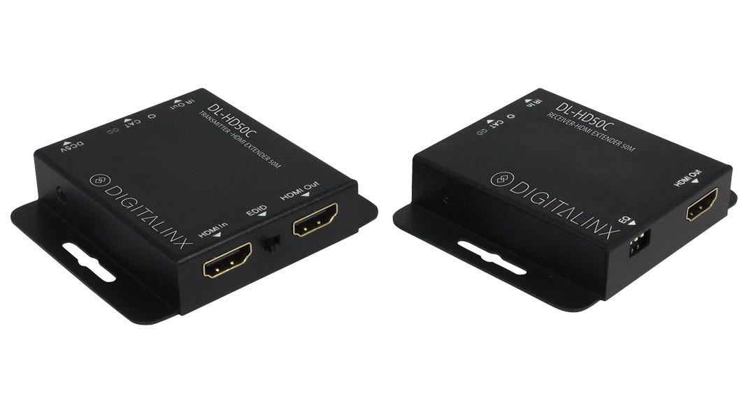 Picture of Digitalinx DL-HD50C 50 m & 150 ft. HDMI Over single Cat Extender Set