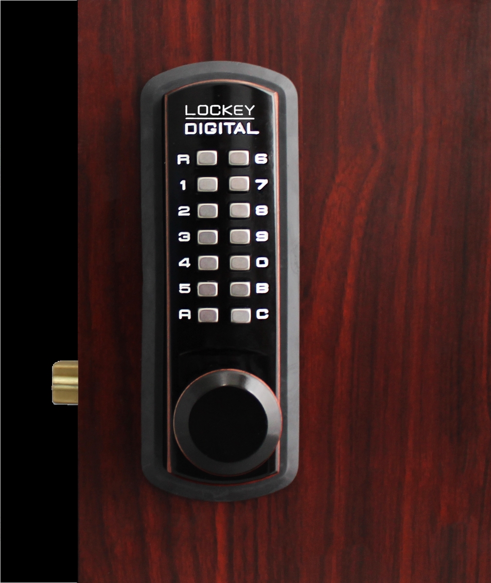 3830 OB Oil Rubbed Bronze Mechanical Keyless Lever Lock with Passage Function