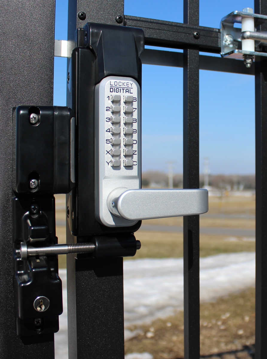 GL2-DC SC-MG Satin Chrome & Marine Grade Double Combinaton Surface Mount Gate Lock
