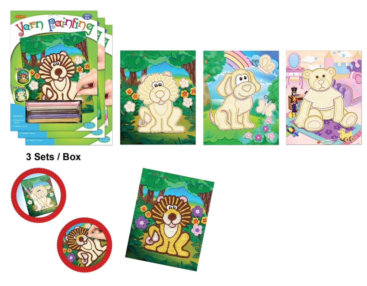 YNP-EP100-MB - Yarn Painting (Set Of 3)