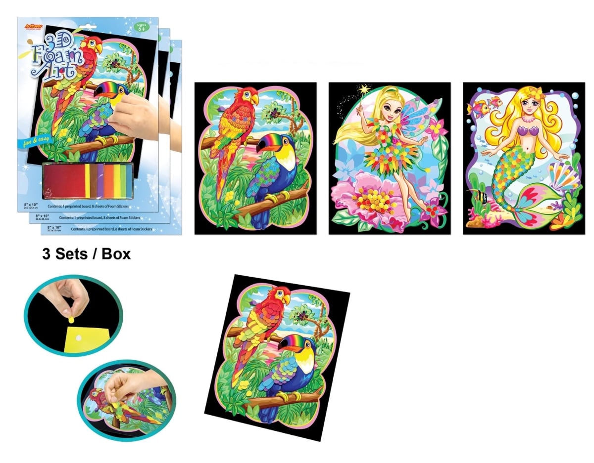 3DF-EP100-MB - 3D Foam Art (Set Of 3)