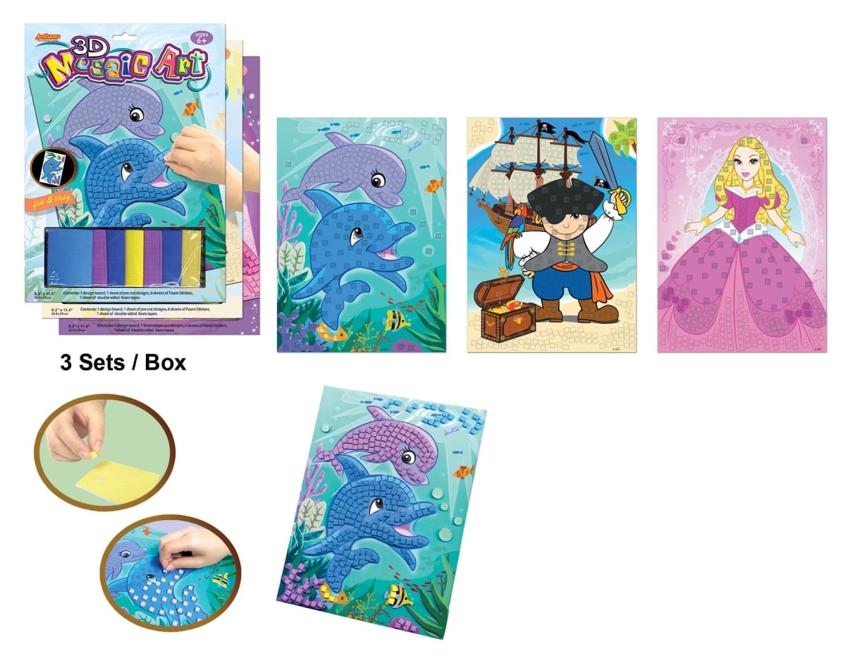 3DM-EP100-MB - 3D Mosaic Art (Set Of 3)