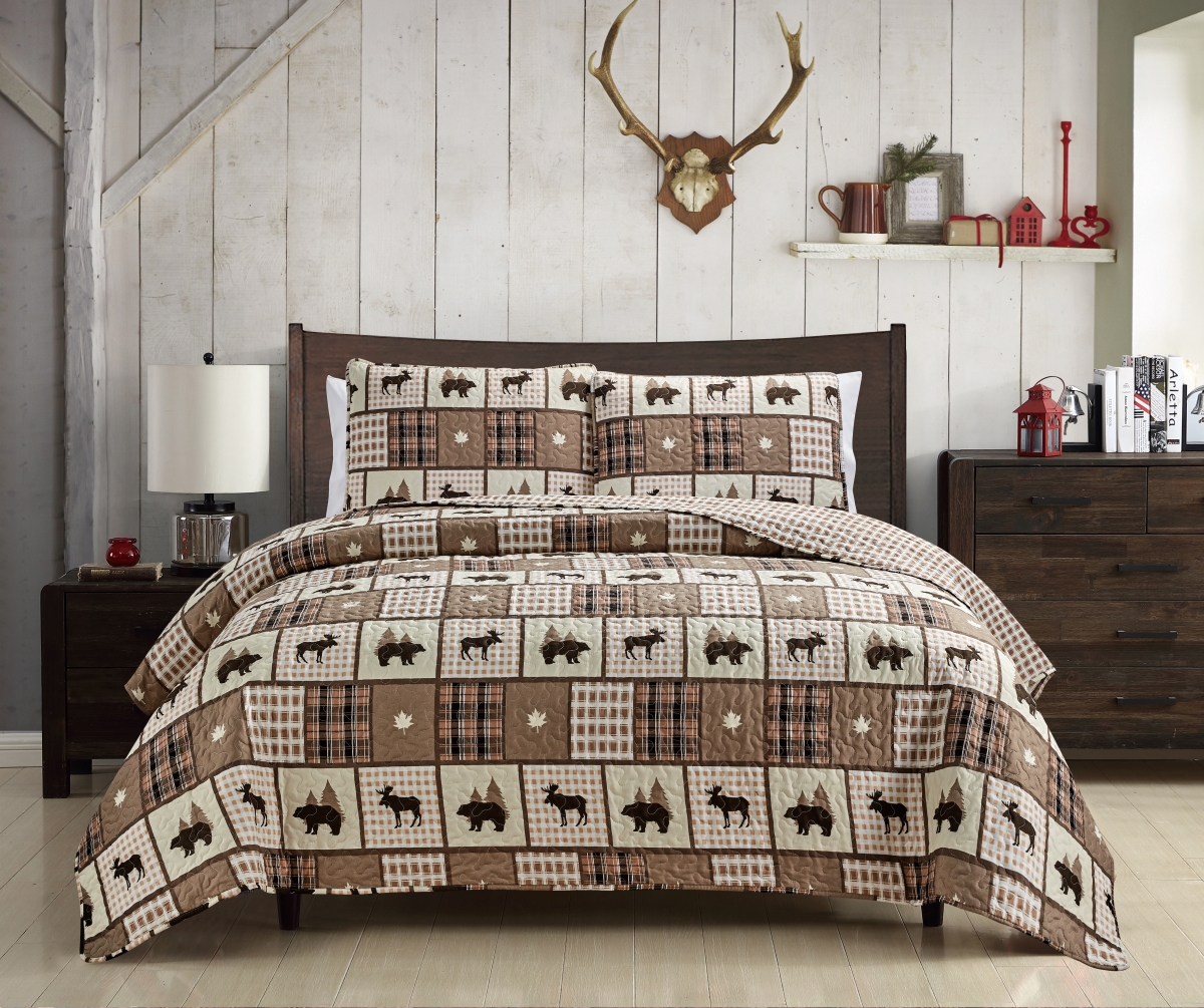Picture of LCM Home Fashions Q068 Yellowstone Quilt Set