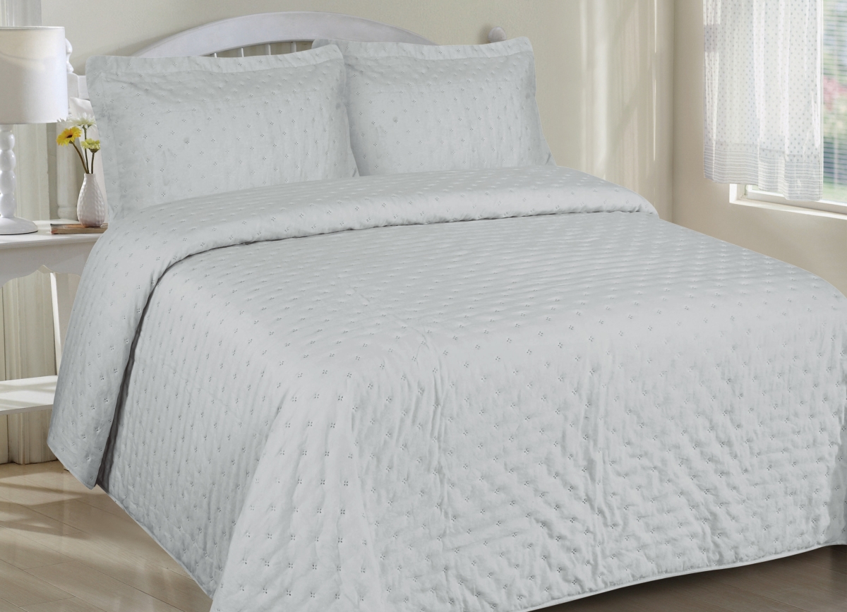 Picture of LCM Home Fashions Q072C Garment Washed Quilt Set
