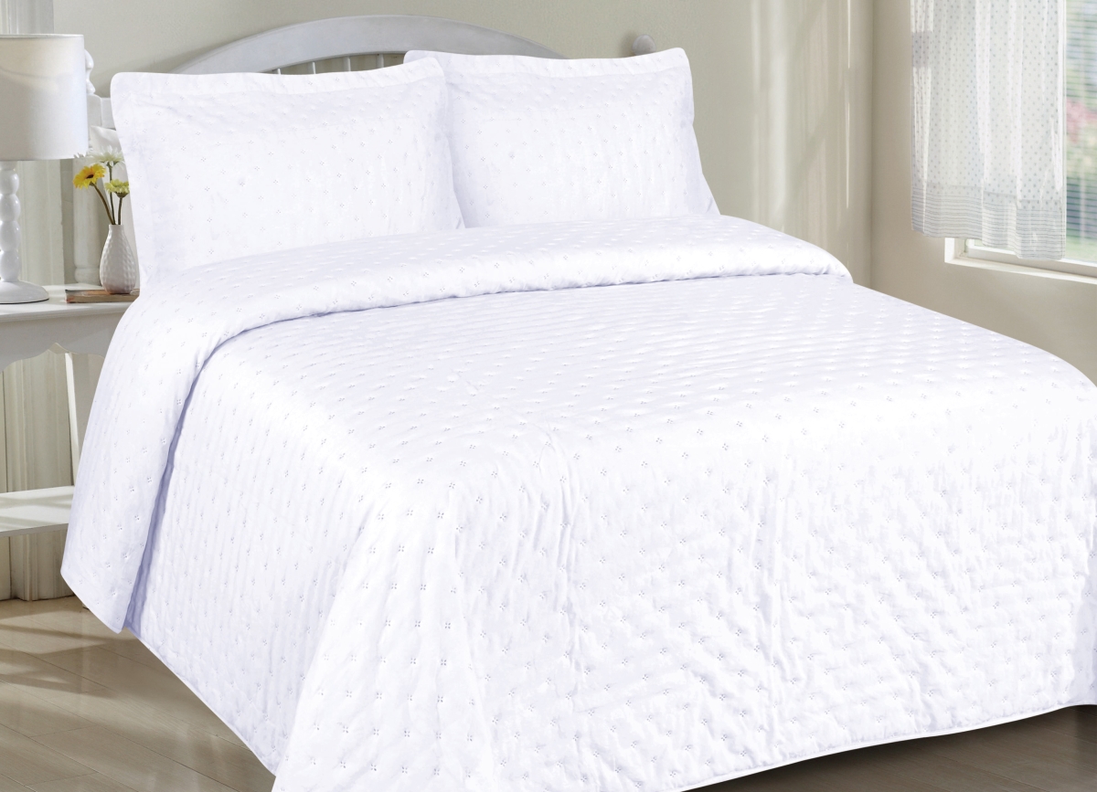 Picture of LCM Home Fashions Q070A Garment Washed Quilt Set