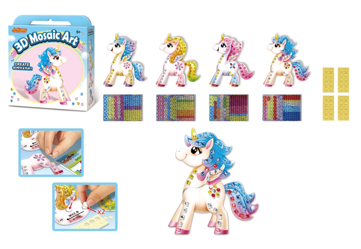 MSA-3D-MB002  3D Mosaic ART - UNICORN