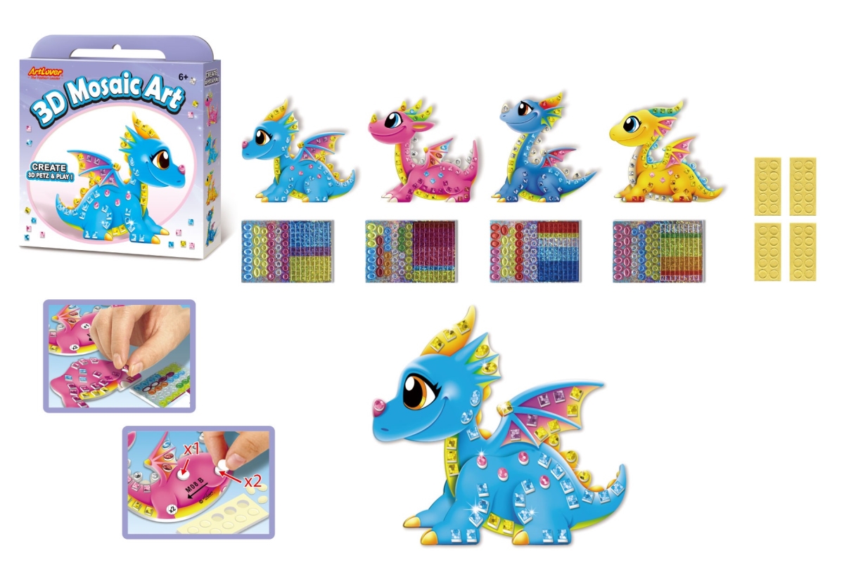 MSA-3D-MB008  3D Mosaic ART - DRAGON