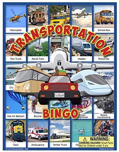 Picture of Lucy Hammett Games 1977 Transportation Bingo Game for 3 & Up Years Old