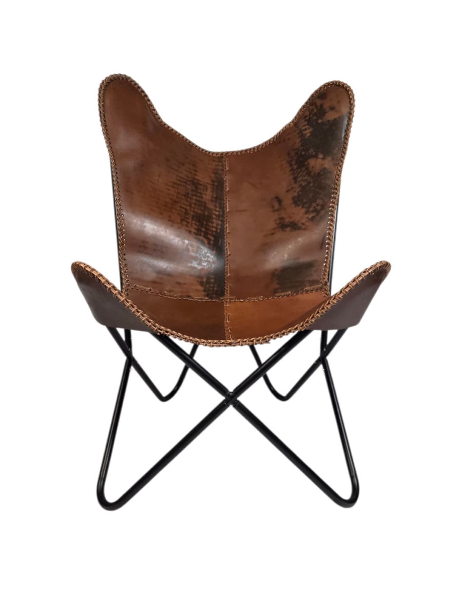 BC-02-ABR Antique Brown Butterfy Chair