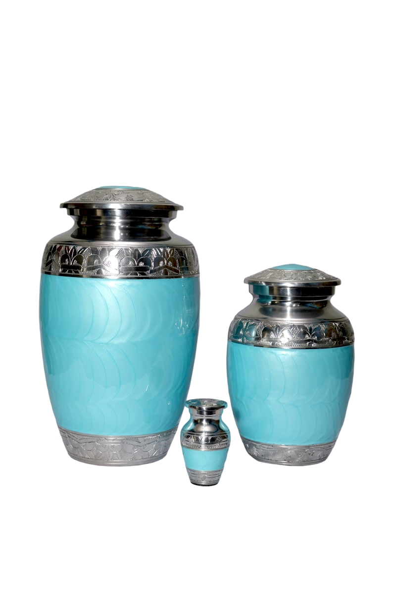 -URN-57 Embrace memorial urn set of three