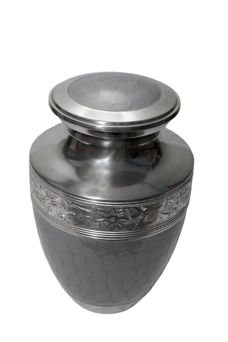 -URN-60 Engraved Memorial Urn with Textured