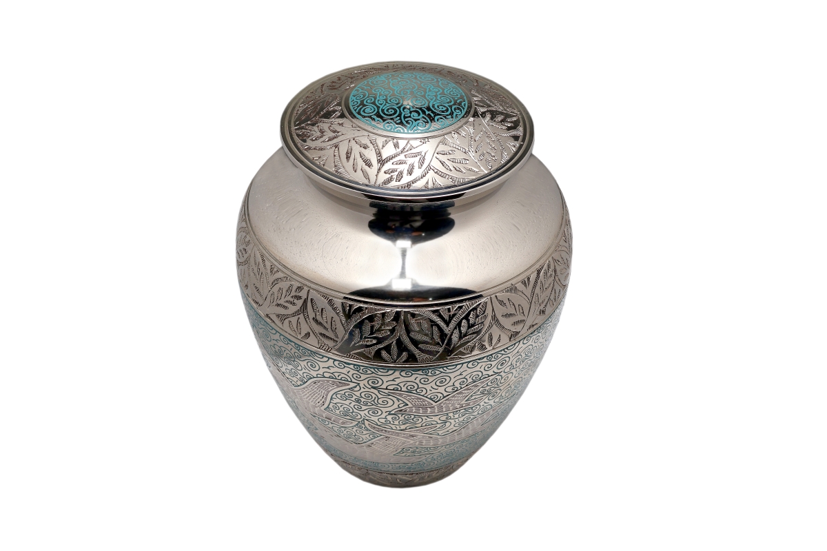 -URN-41 Memorial URN with bird design