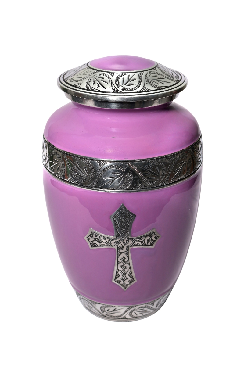 -URN-46 Memorial Urns accents cross